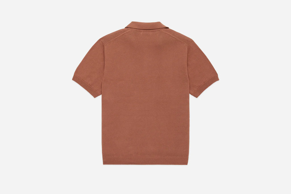 3sixteen Knit Polo - Clay Pima Cotton