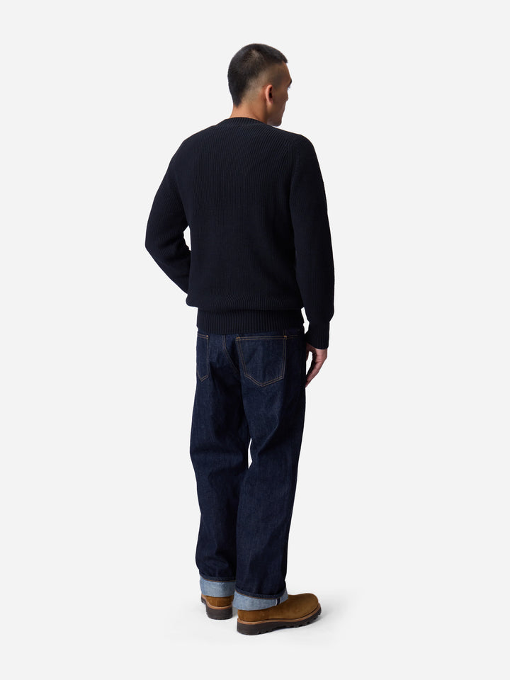 3sixteen Cotton Crewneck Sweater - Black