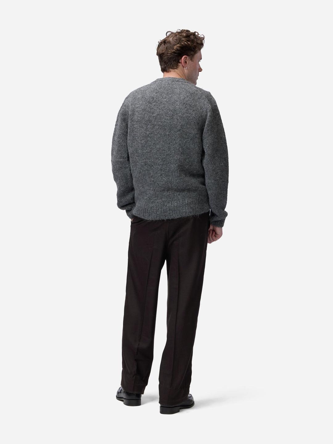 3sixteen Classic Cardigan - Pewter Alpaca