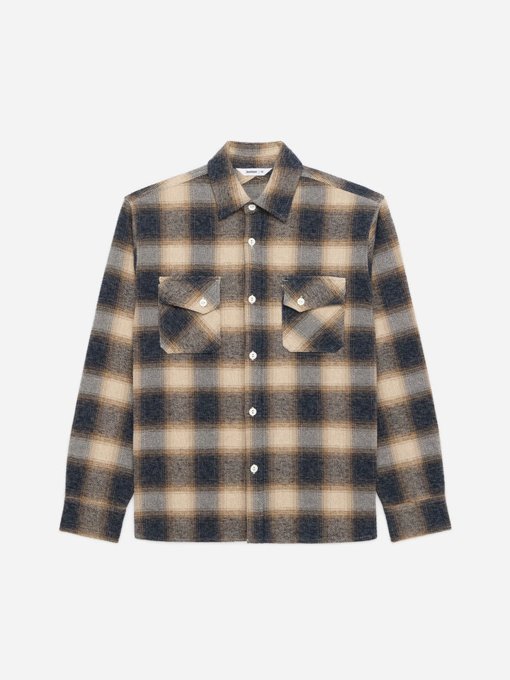 3sixteen Crosscut Flannel - Brown/Ecru