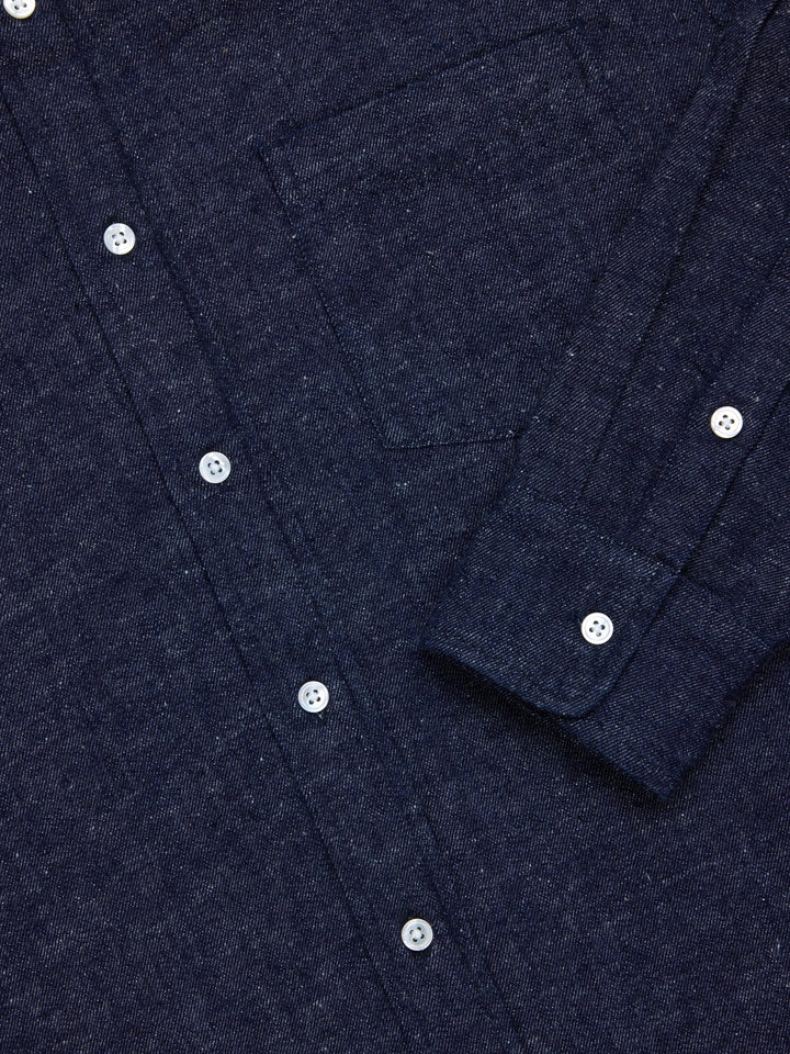 3sixteen Denim Button Down - Snow Slub Denim