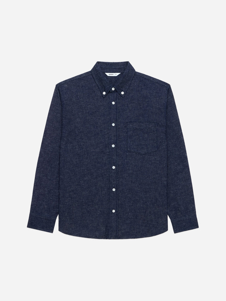 3sixteen Denim Button Down - Snow Slub Denim