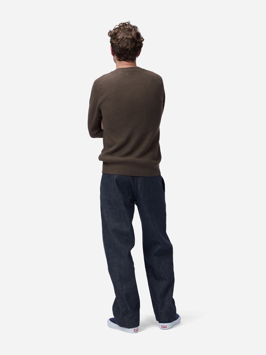 3sixteen Cotton Crewneck Sweater - Earth