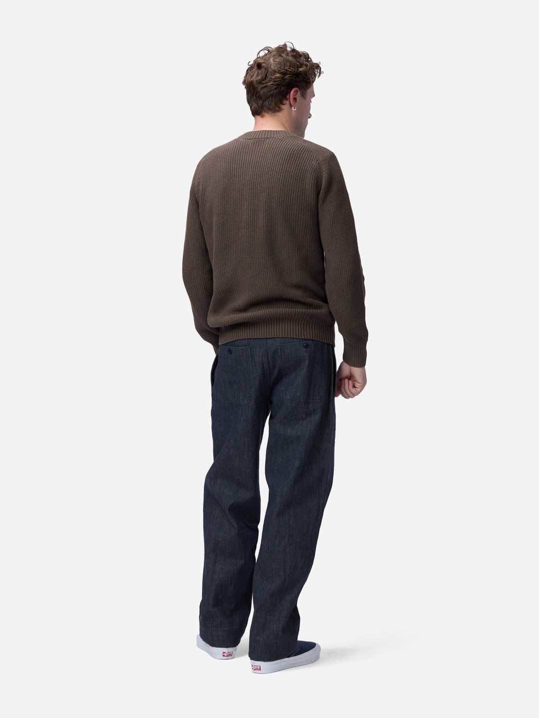 3sixteen Cotton Crewneck Sweater - Earth
