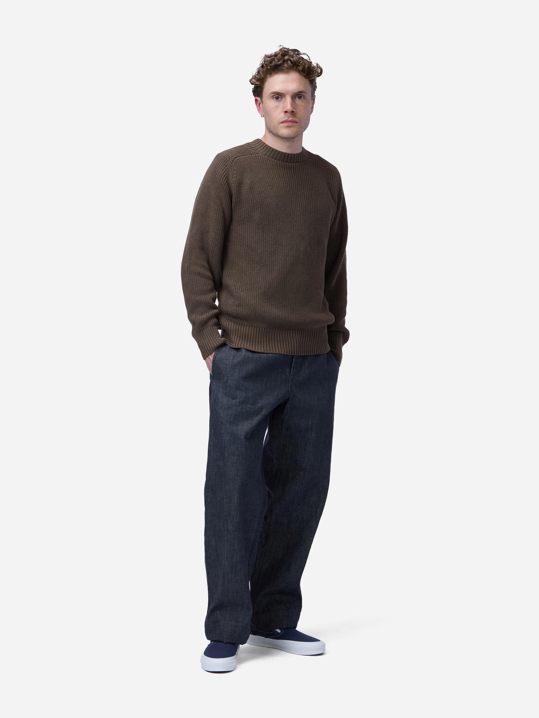 3sixteen Cotton Crewneck Sweater - Earth