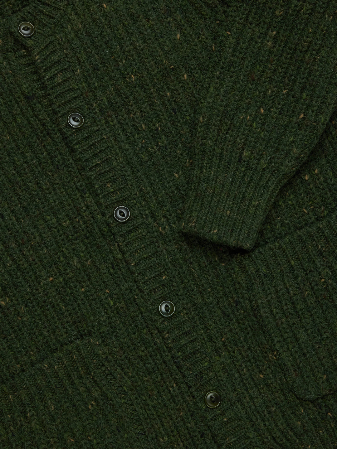 3sixteen Fisherman Cardigan - Hunter Green