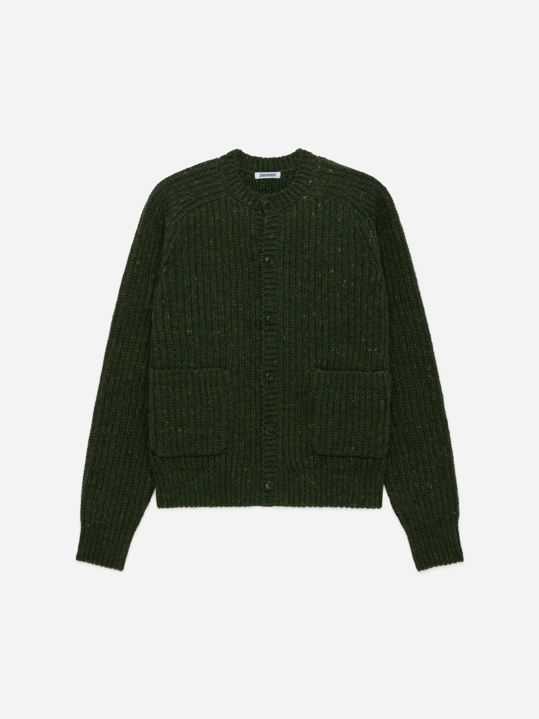 3sixteen Fisherman Cardigan - Hunter Green