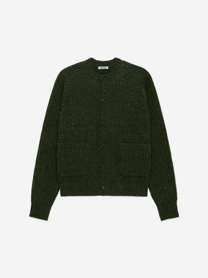 3sixteen Fisherman Cardigan - Hunter Green