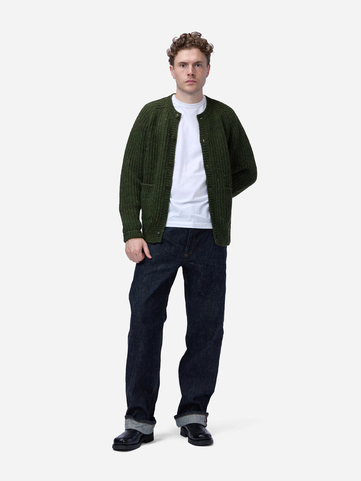 3sixteen Fisherman Cardigan - Hunter Green