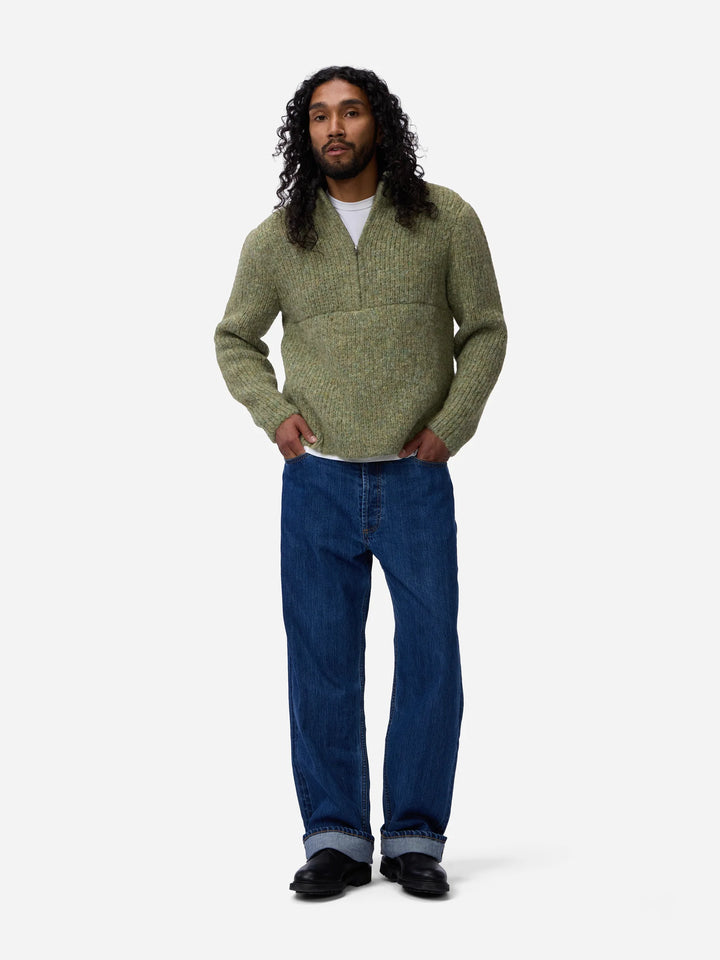 3sixteen Half Zip Knit - Marled Sage