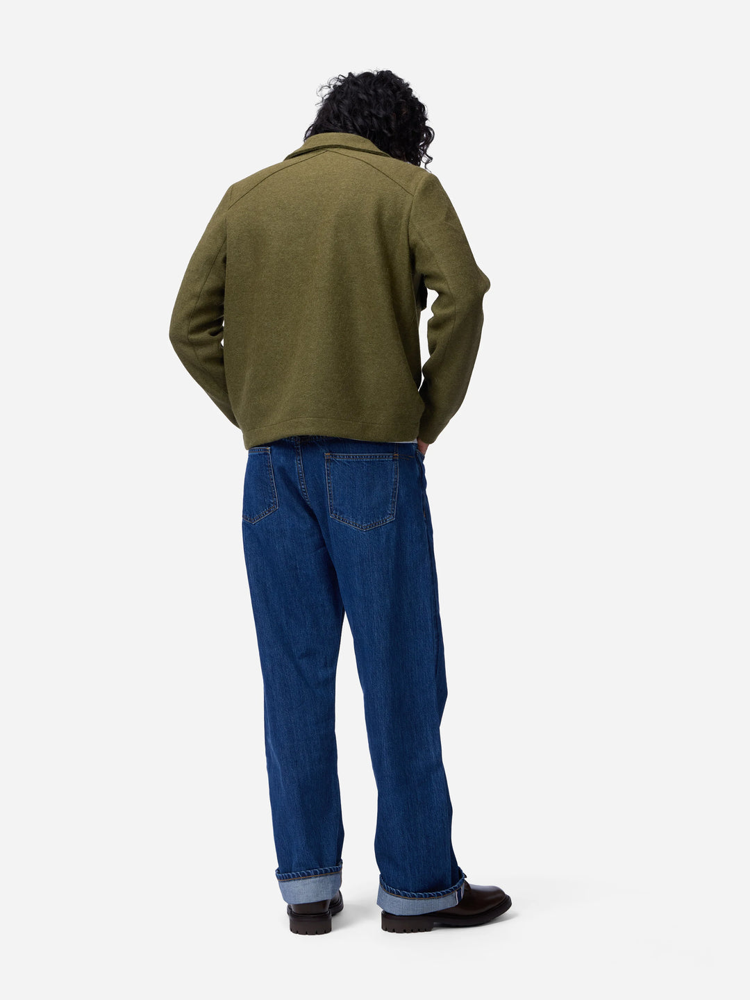 3sixteen Officer Shirt - Olive Felted Wool