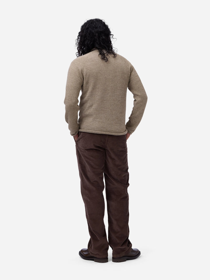 3sixteen Roll Neck Sweater - Sandstone Baby Alpaca