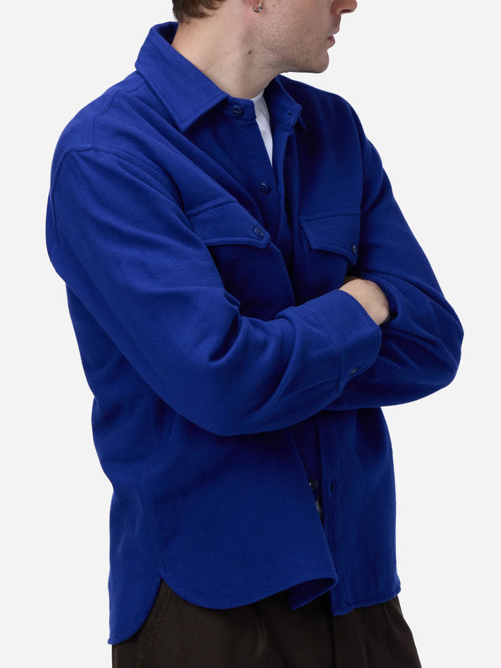 3sixteen USN Overshirt - Cobalt Flannel