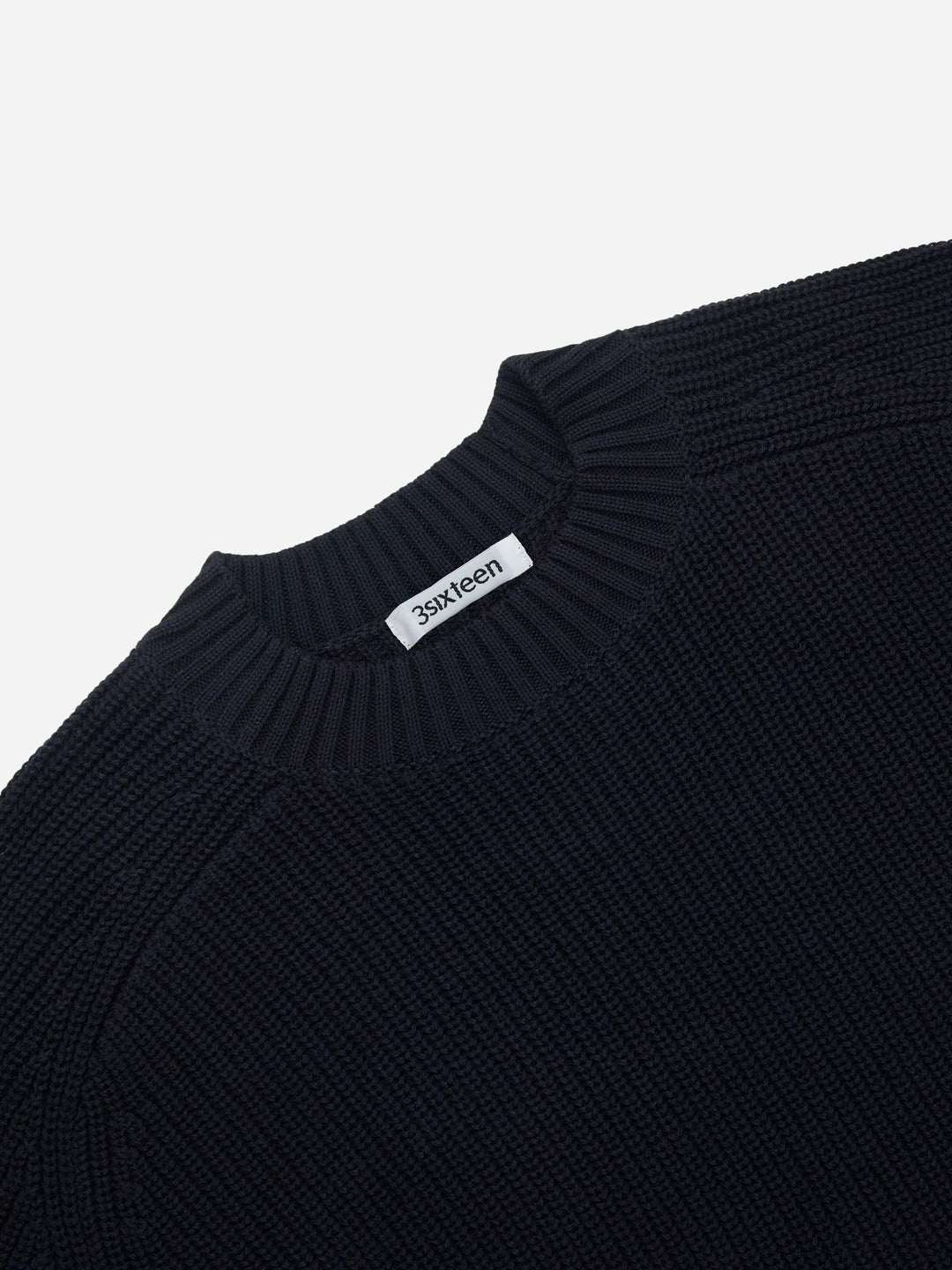 3sixteen Cotton Crewneck Sweater - Black