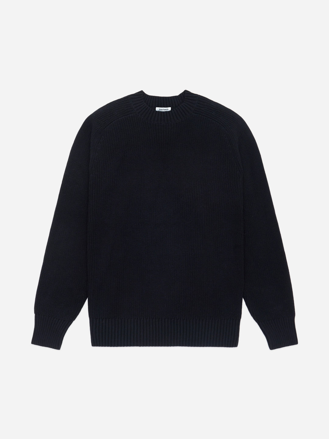 3sixteen Cotton Crewneck Sweater - Black