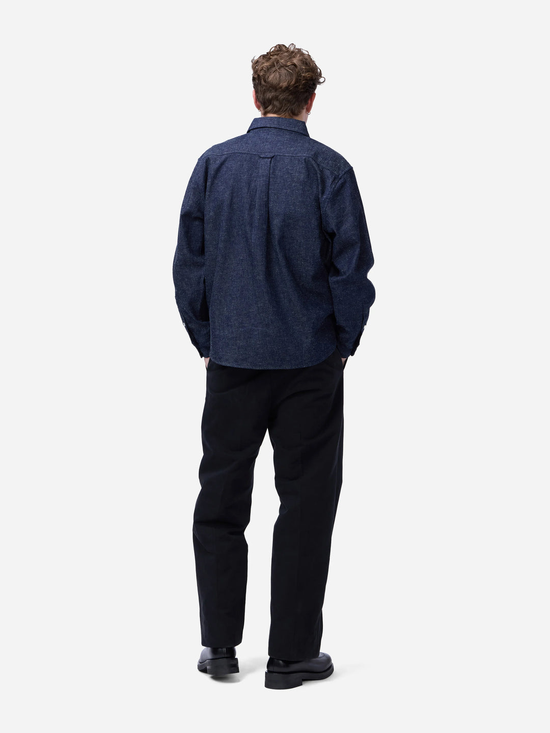 3sixteen Denim Button Down - Snow Slub Denim