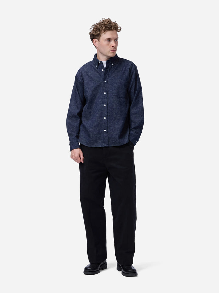 3sixteen Denim Button Down - Snow Slub Denim
