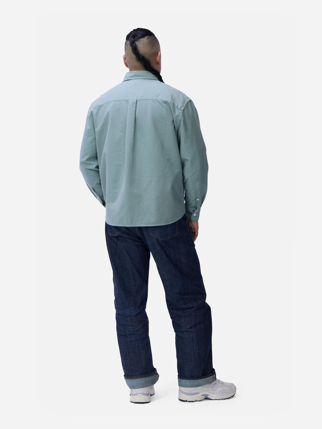 3sixteen Big Oxford - Garment Dyed Eucalyptus