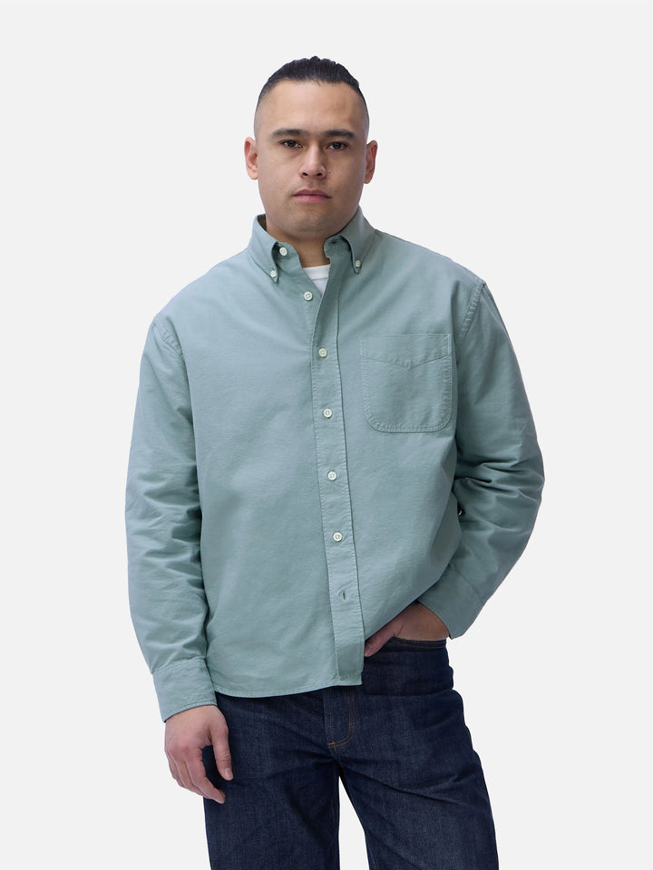 3sixteen Big Oxford - Garment Dyed Eucalyptus