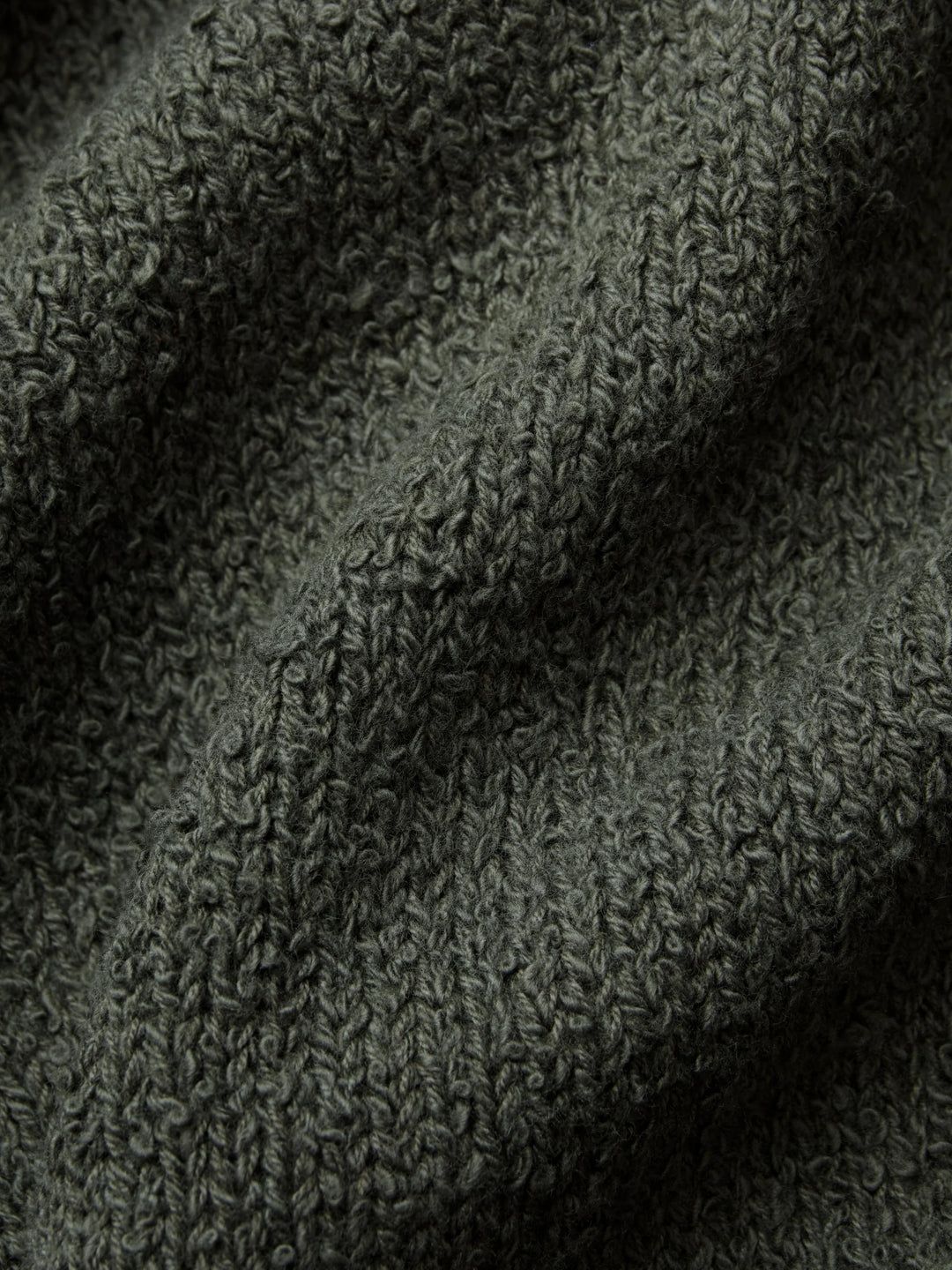 3sixteen Classic Cardigan - Olive Boucle