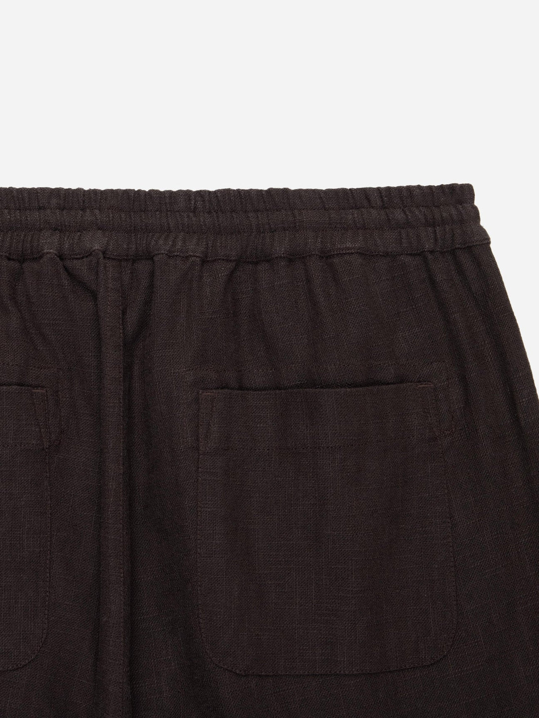 3sixteen Drawstring Short - Chocolate Linen