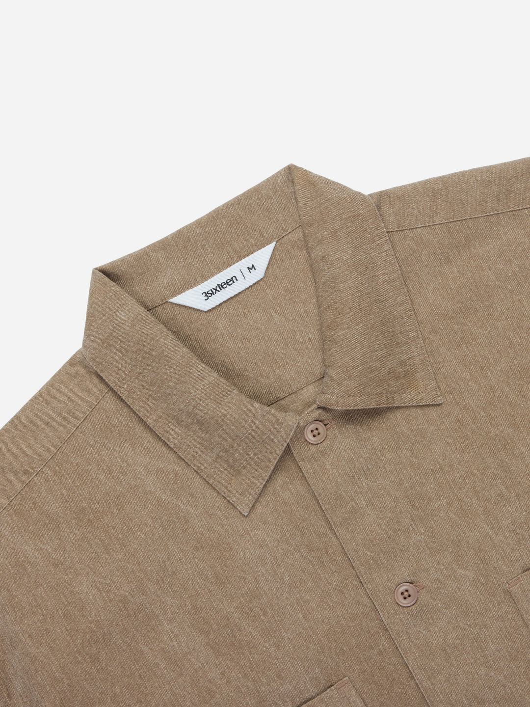 3sixteen Short Sleeve Workshirt - Brown Pigment Dye