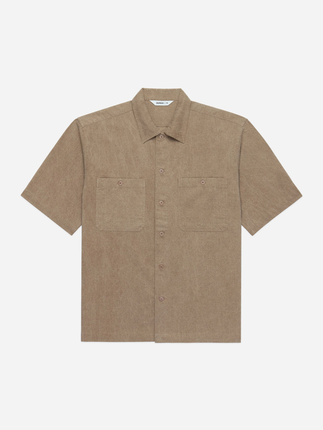 3sixteen Short Sleeve Workshirt - Brown Pigment Dye