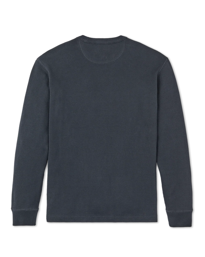 Filson Waffle Knit Thermal Crewneck - Blue Mussel