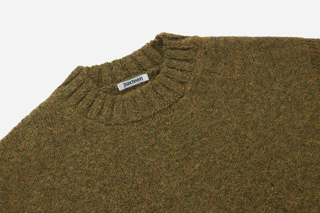 3sixteen Alpaca Crewneck - Forest