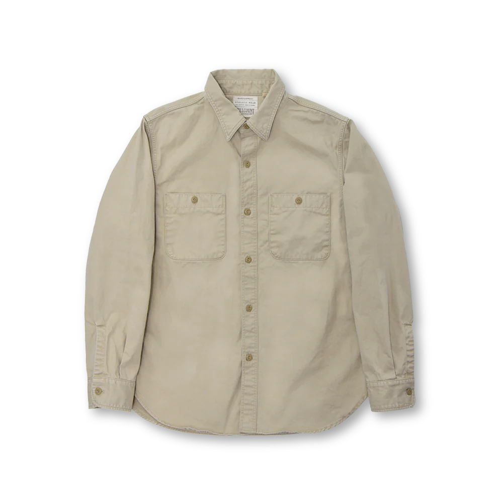 Full Count 4890C Chino Work Shirt - Beige – Berkeley Supply Full Count 4890C Chino Work Shirt - Beige – Berkeley Supply