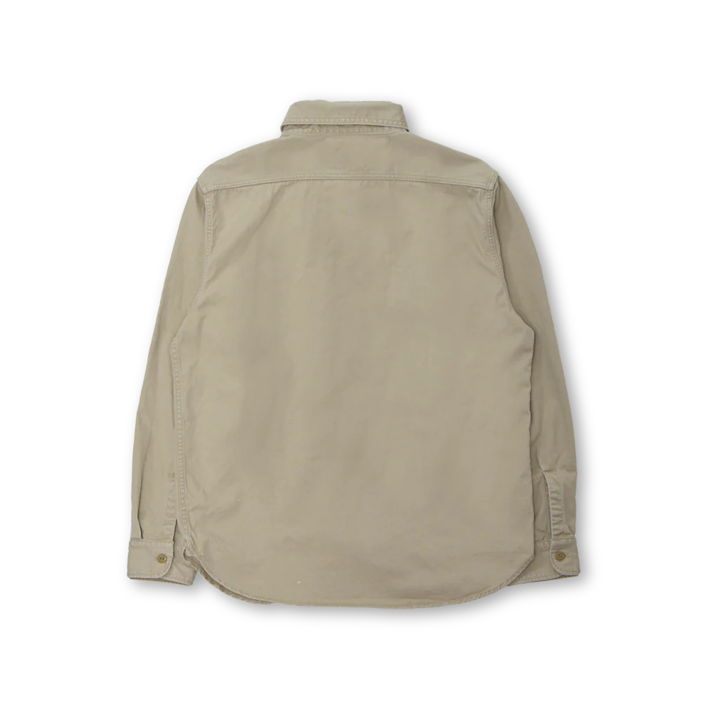 Full Count 4890C Chino Work Shirt - Beige