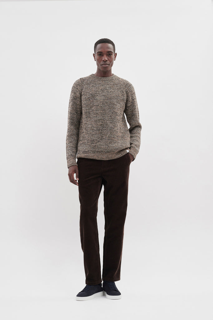 Norse Projects Roald Cotton Wool Rib Sweater - Camel