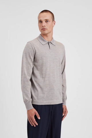 Norse Projects Jon Tech Merino LS Polo - Sand