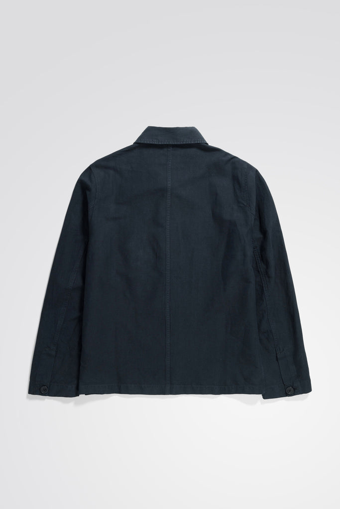 TYGE COTTON LINEN OVERSHIRT -DARK NAVY