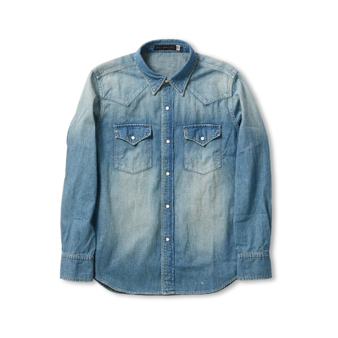 Full Count 4894HW - Denim Western Shirt