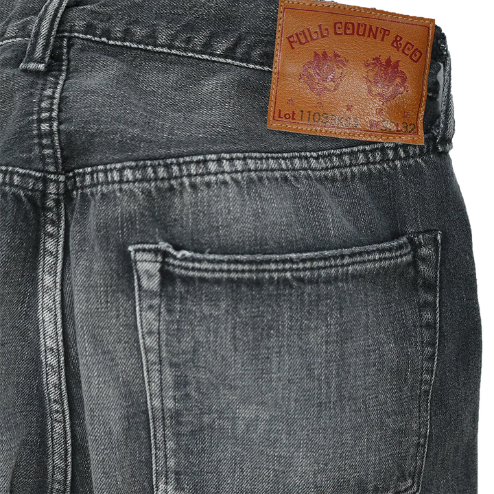 Full Count Clean Straight Denim( Super Smooth) - Black [1103BKSSHW]