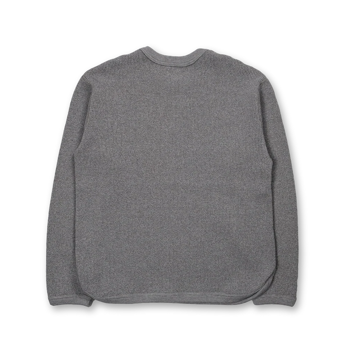 Full Count Twisted Heather Waffle L/S T-shirt - Heather Gray [5964-24]
