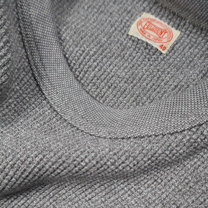 Full Count Twisted Heather Waffle L/S T-shirt - Heather Gray [5964-24]