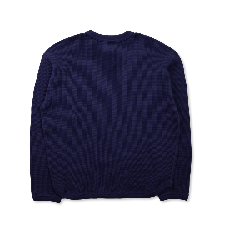 Full Count Heavyweight Waffle L/S T-shirt - Eggplant [5964-25]