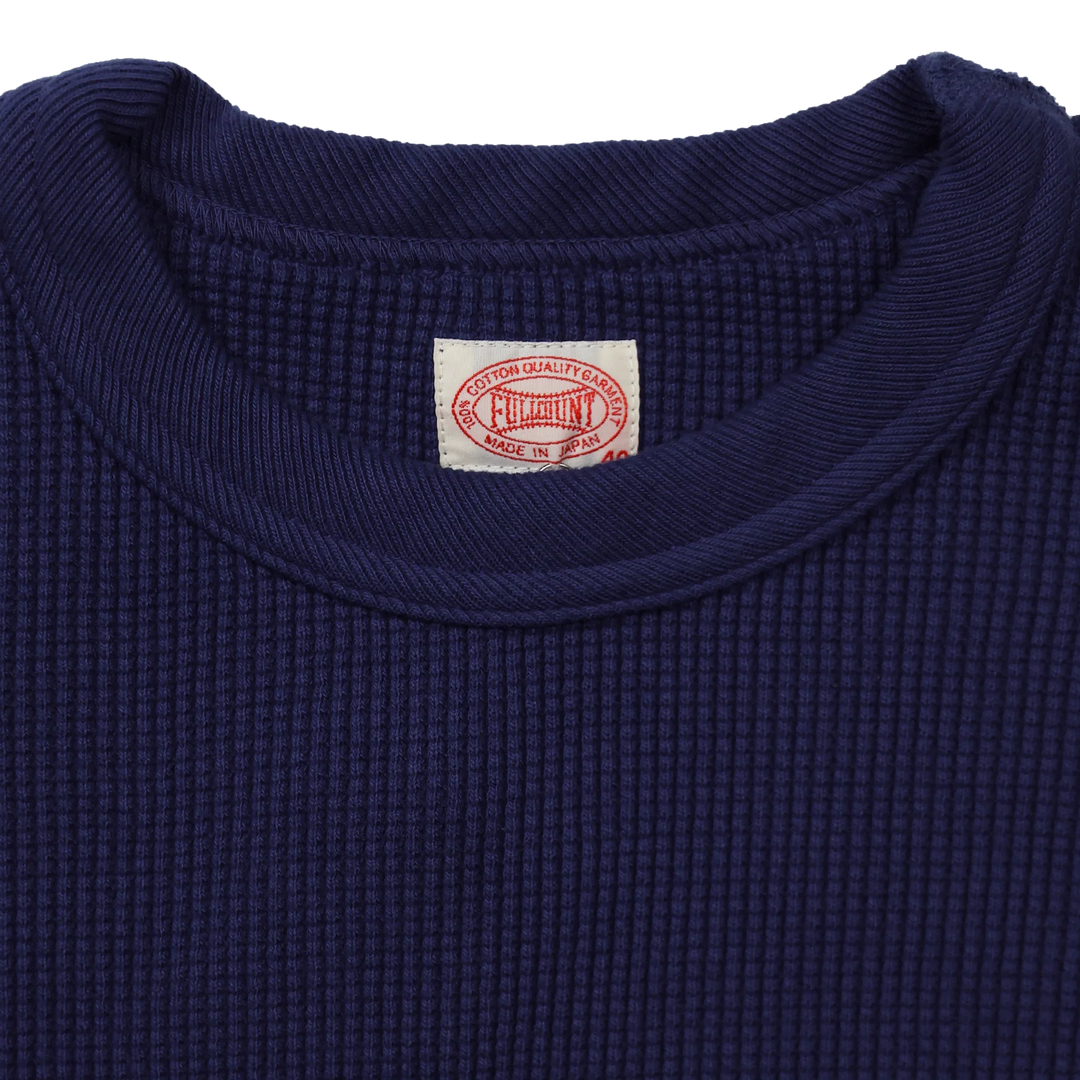 Full Count Heavyweight Waffle L/S T-shirt - Eggplant [5964-25]