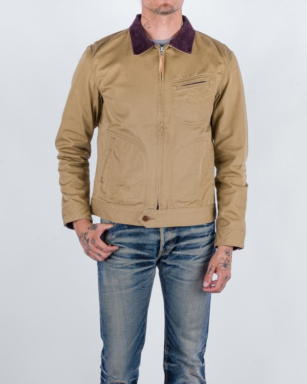 Iron Heart - 12oz Kurashikizome® Twill Work Jacket - Beige IHJ-144-BEI