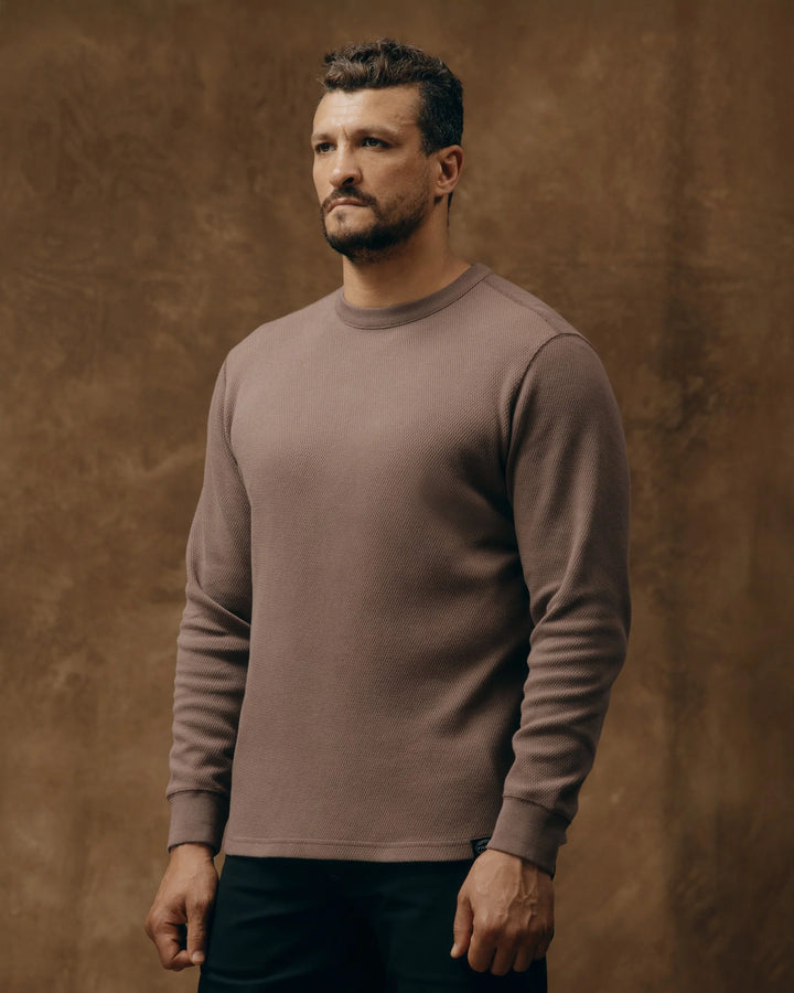 Filson Waffle Knit Thermal Crewneck - Brown