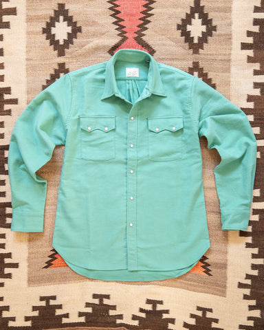 Wythe Moleskin Pearlsnap Shirt - Wintergreen Chamois