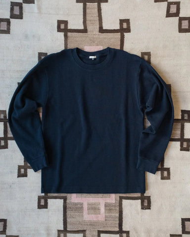 Wythe Cotton Longsleeve Thermal - Dark Navy