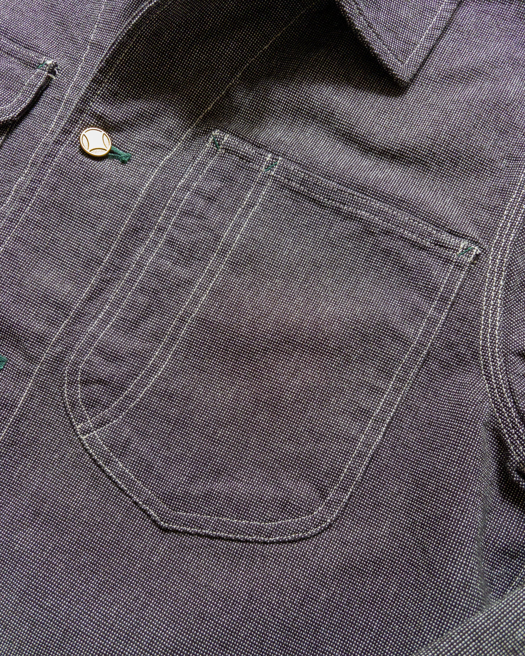 Wythe Heavyweight Pinpoint Canvas Barn Jacket - Night Sky