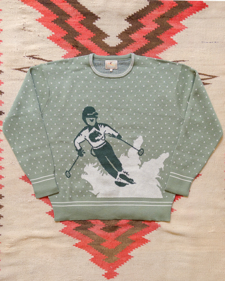 Wythe Downhill Crewneck Sweater - Sage