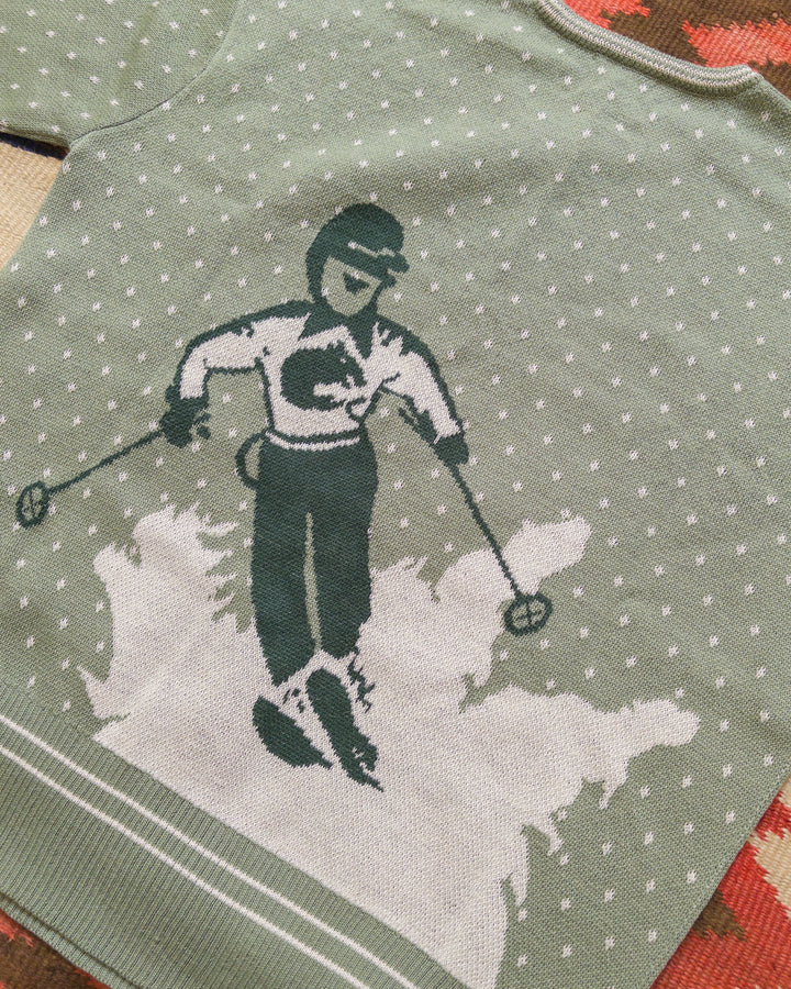 Wythe Downhill Crewneck Sweater - Sage