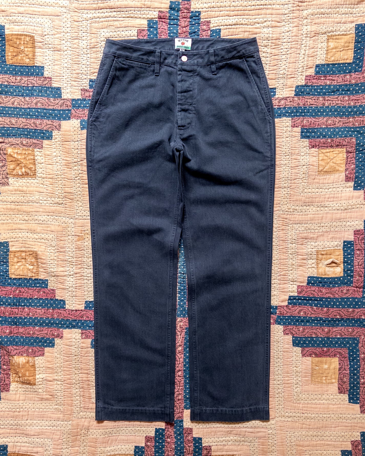 Wythe - Japanese Cotton Herringbone Chino - Faded Navy – Berkeley