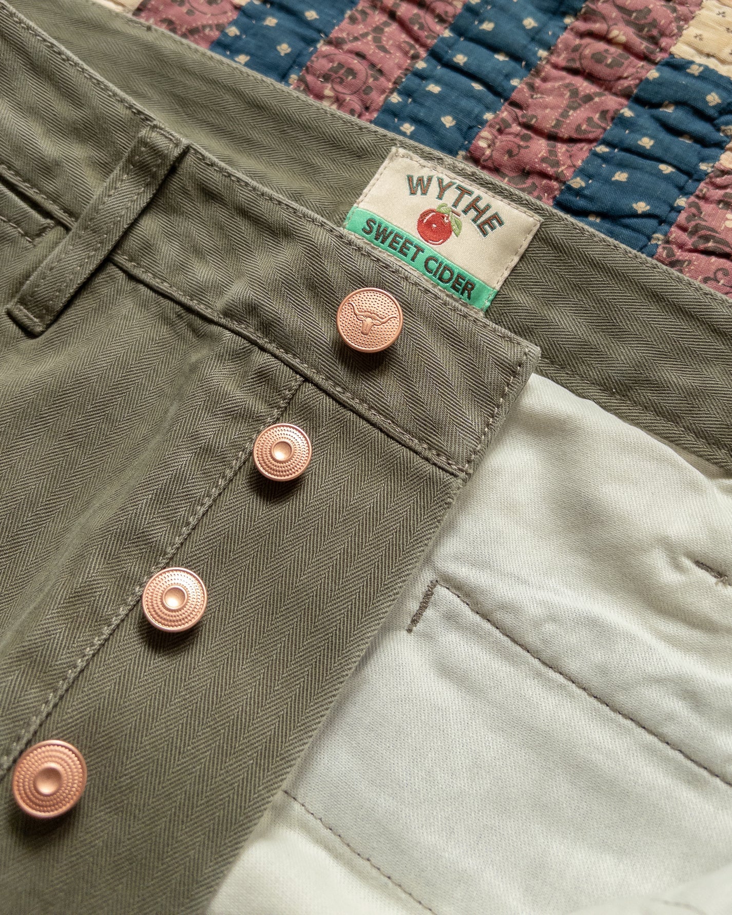 Wythe - Japanese Cotton Herringbone Chino - Faded Olive – Berkeley