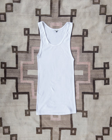 Wythe Tubular Cotton Ribbed Tank Top - Natural
